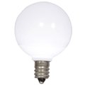 Vickerman G40 Ceramic LED Pure White Bulb with E12 Nickel Base 25 per Bag XLEDCG4P-25